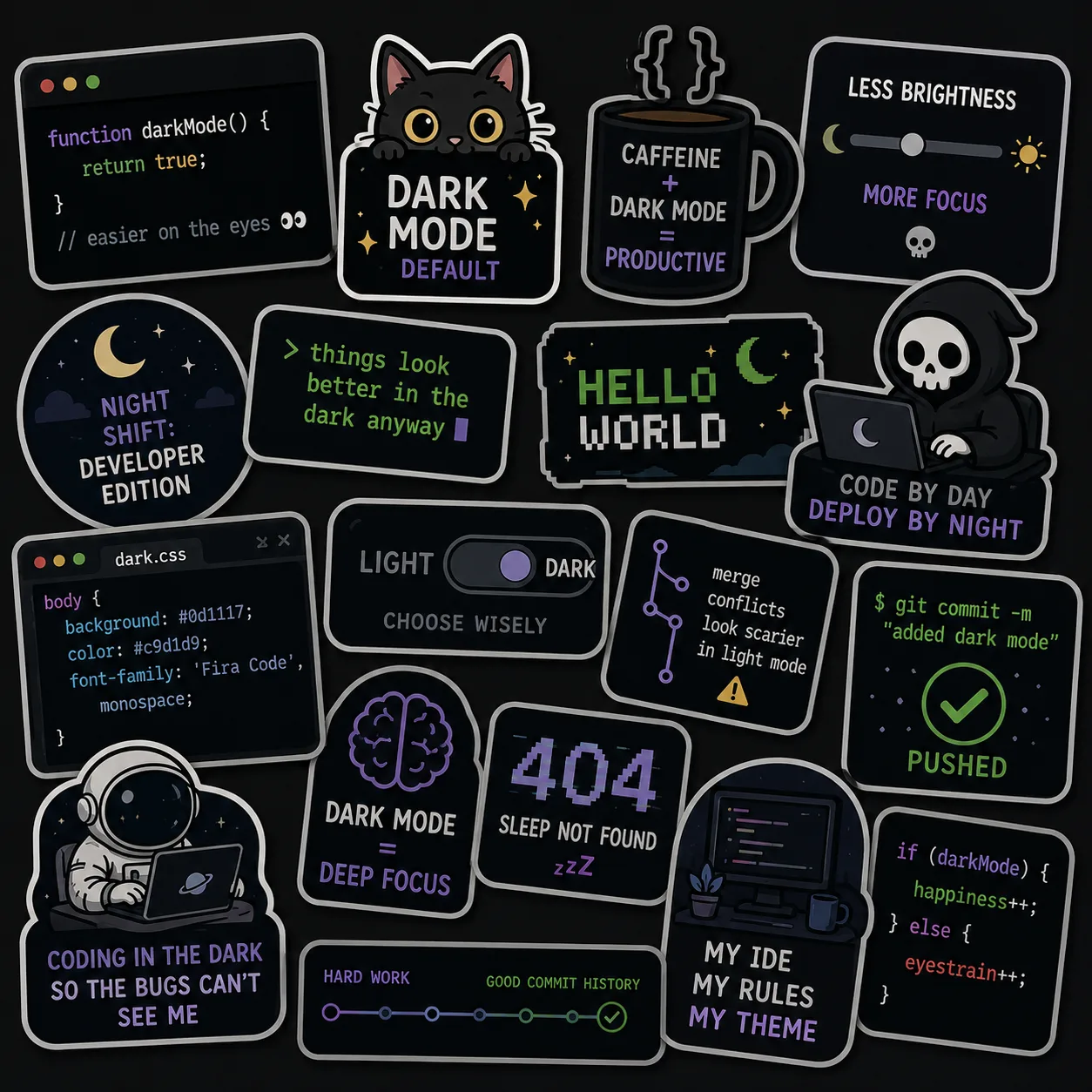 Dark mode-favoriter